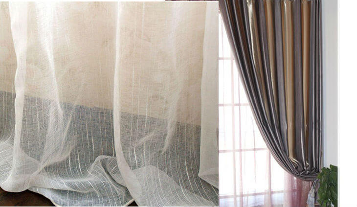 Tela poliéster para cortinas